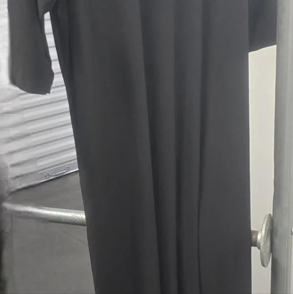 LIBIAN - Plus Size Ruched Slit Maxi Dress - Picture 5 of 5